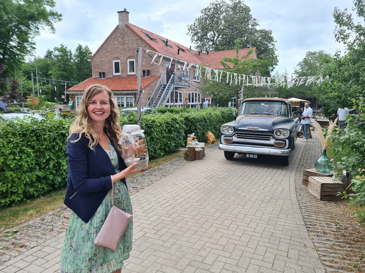 Machteld met kinderwagen in Zwolle